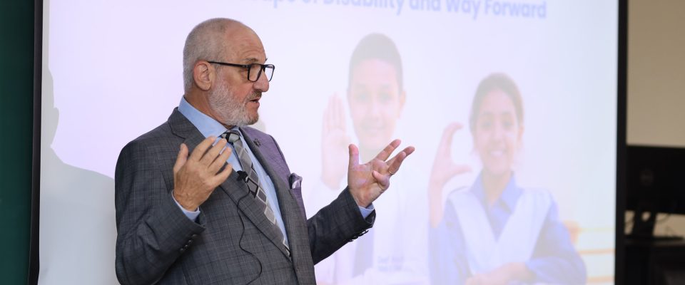 Richard Geary speaks at the 3rd Practicum Showcase Conference at LUMS School of Leadership