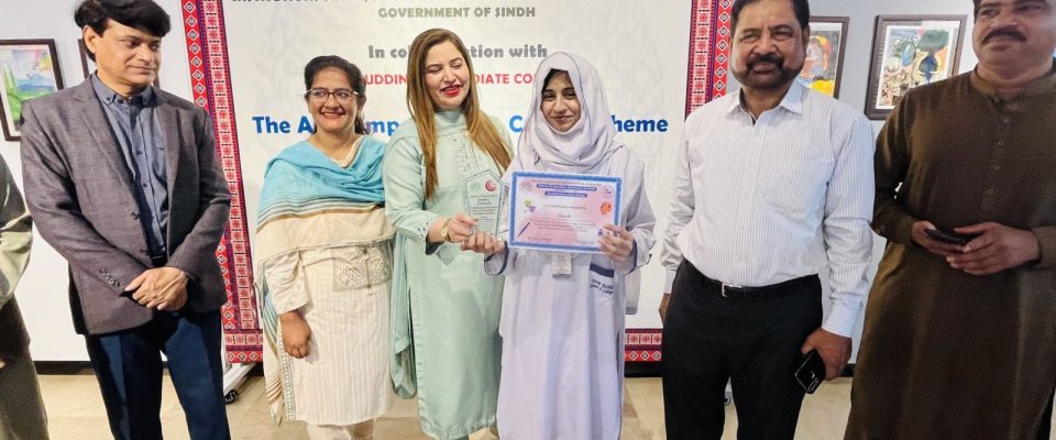 Deaf Reach’s Zainab Usman wins 3rd position in an Art Competition organized by UAE Consulate and Sindh Education Department